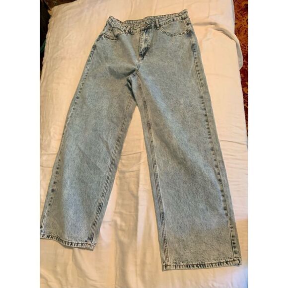 Shein Wide Leg Floral Jeans - Picture 4 of 10